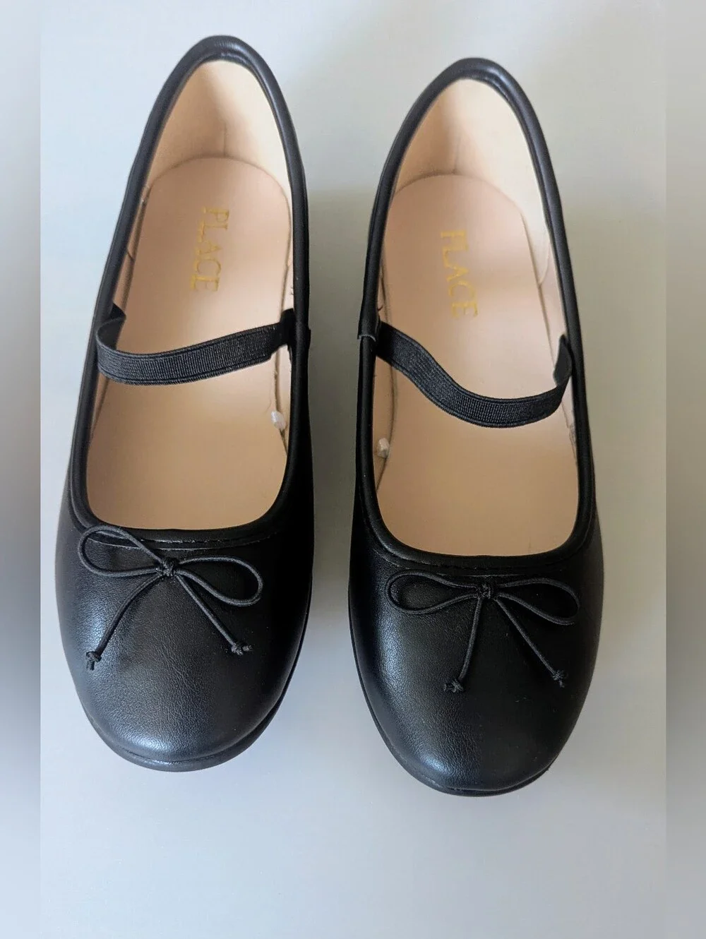 The Children's Place Girls Black Bow Ballet Flats YOUTH 2
